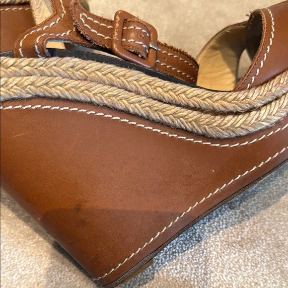 Designer Brown Leather Women's Sandals